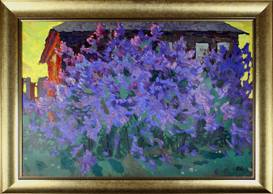 Ткачёв Сергей Петрович. Летний вечер, цветет сирень